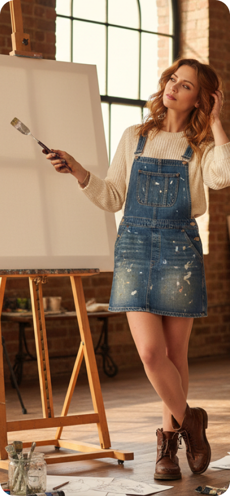 Sanatçı çalışırken